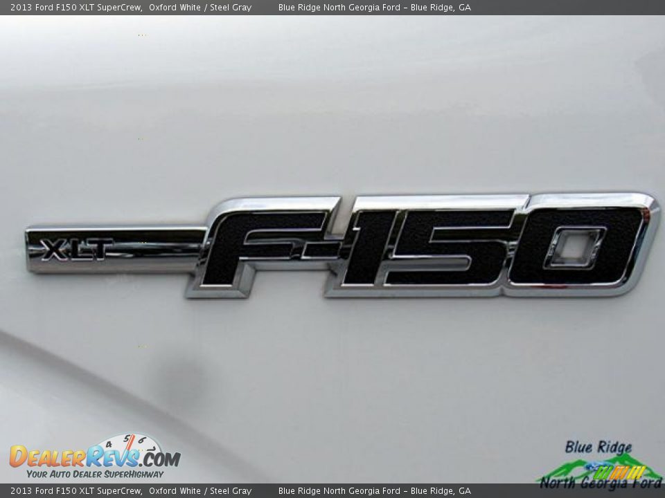 2013 Ford F150 XLT SuperCrew Oxford White / Steel Gray Photo #33
