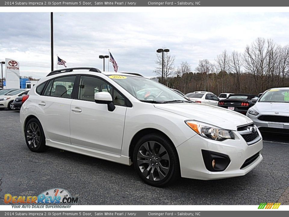 2014 Subaru Impreza 2.0i Sport Premium 5 Door Satin White Pearl / Ivory Photo #1
