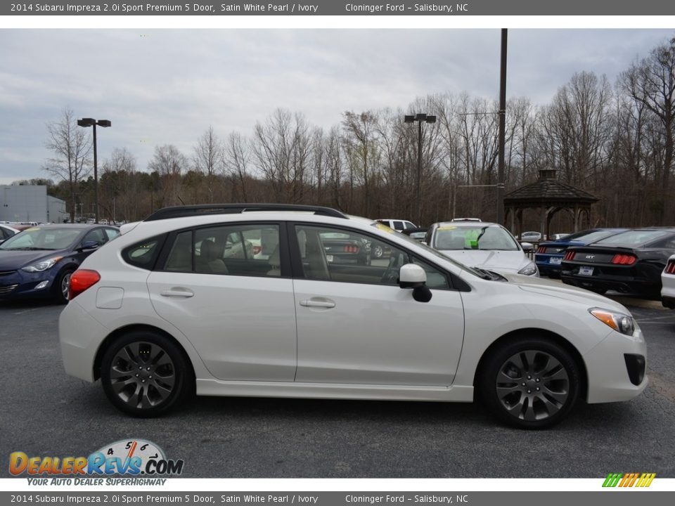 2014 Subaru Impreza 2.0i Sport Premium 5 Door Satin White Pearl / Ivory Photo #2