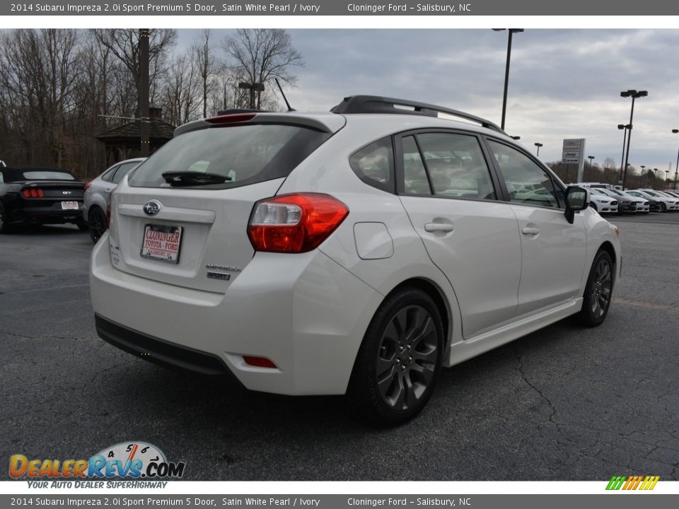 2014 Subaru Impreza 2.0i Sport Premium 5 Door Satin White Pearl / Ivory Photo #3