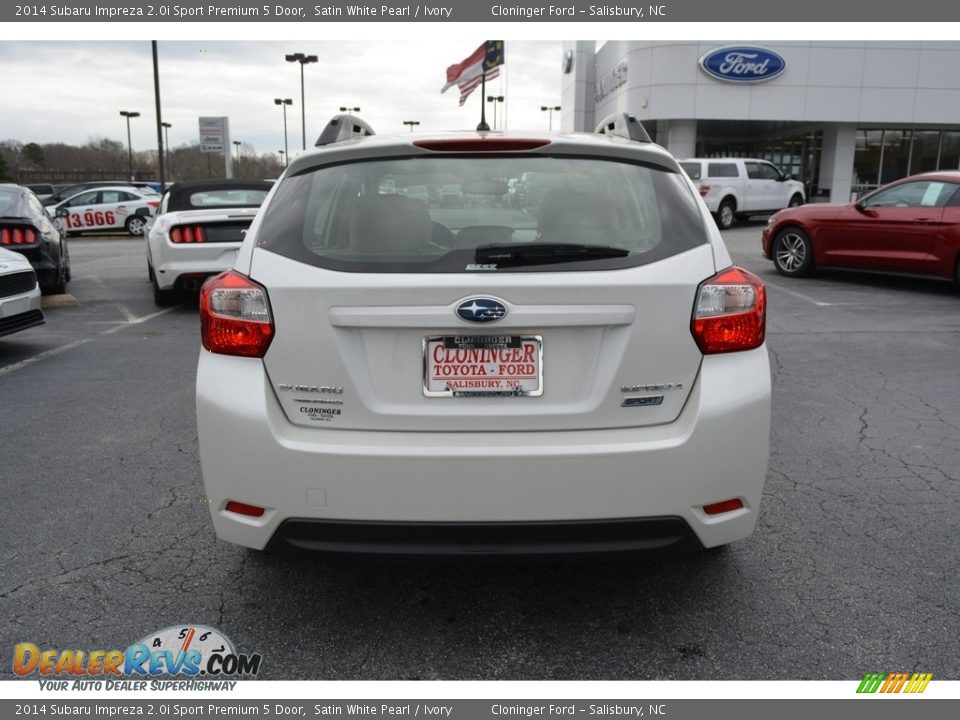 2014 Subaru Impreza 2.0i Sport Premium 5 Door Satin White Pearl / Ivory Photo #4