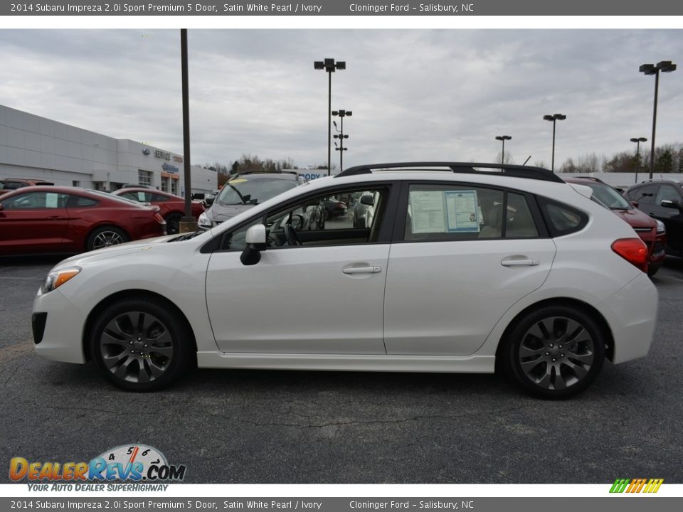 2014 Subaru Impreza 2.0i Sport Premium 5 Door Satin White Pearl / Ivory Photo #5