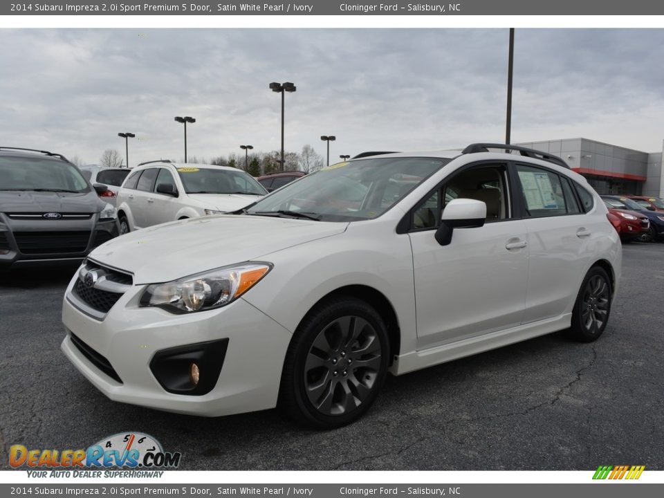 2014 Subaru Impreza 2.0i Sport Premium 5 Door Satin White Pearl / Ivory Photo #6