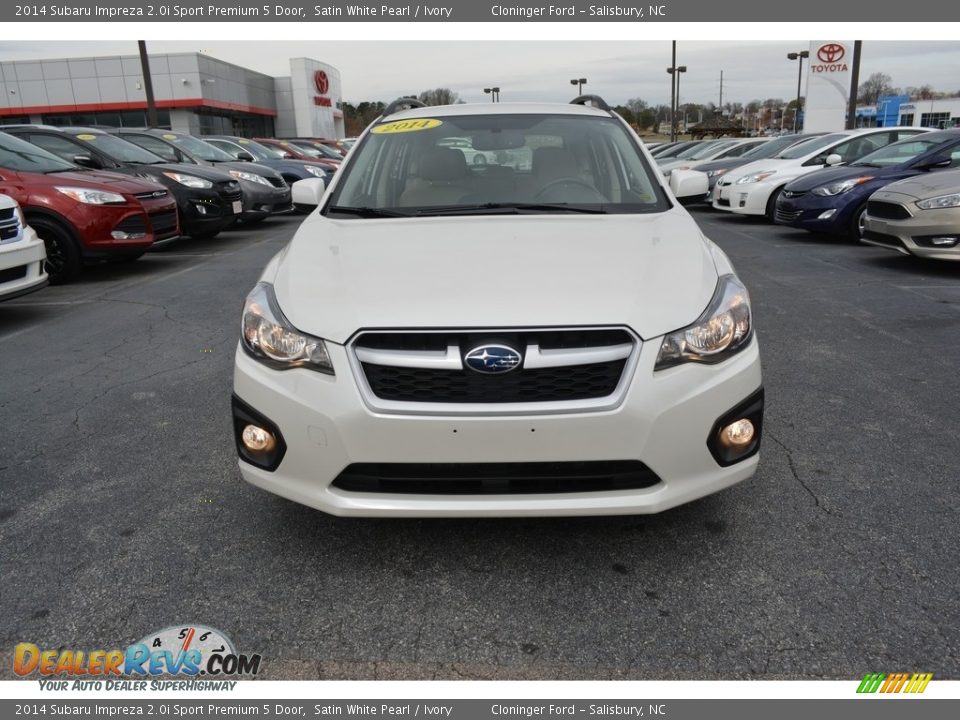 2014 Subaru Impreza 2.0i Sport Premium 5 Door Satin White Pearl / Ivory Photo #7