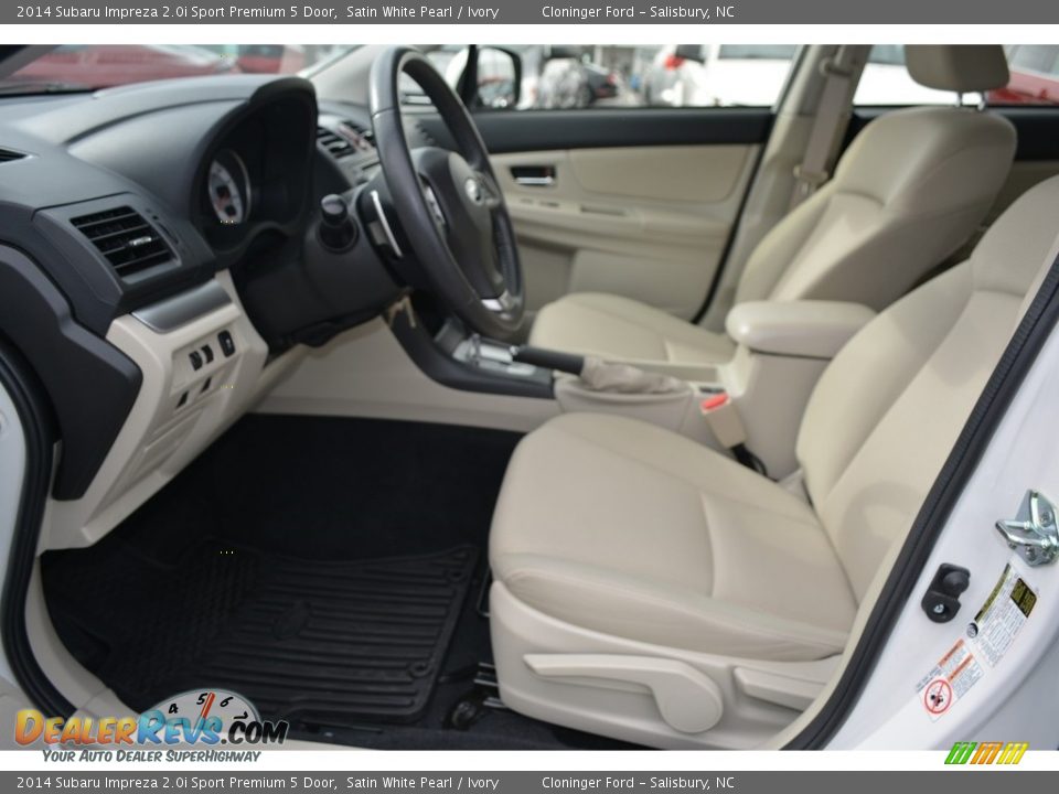 2014 Subaru Impreza 2.0i Sport Premium 5 Door Satin White Pearl / Ivory Photo #9