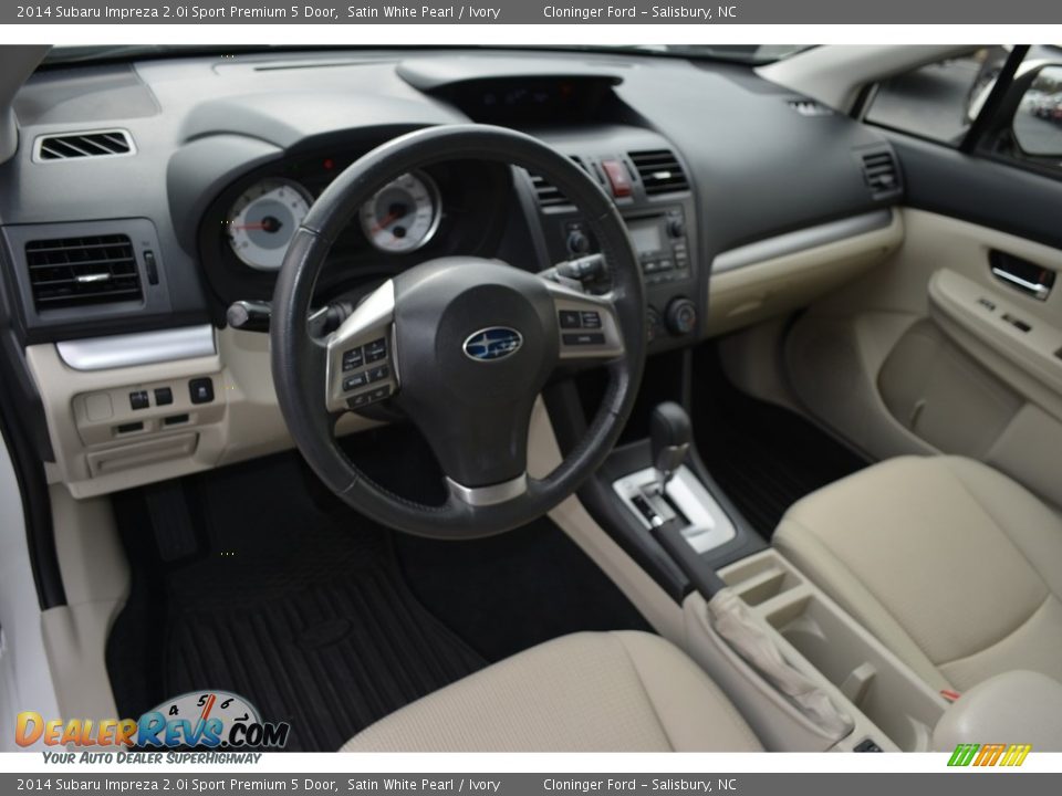 2014 Subaru Impreza 2.0i Sport Premium 5 Door Satin White Pearl / Ivory Photo #10