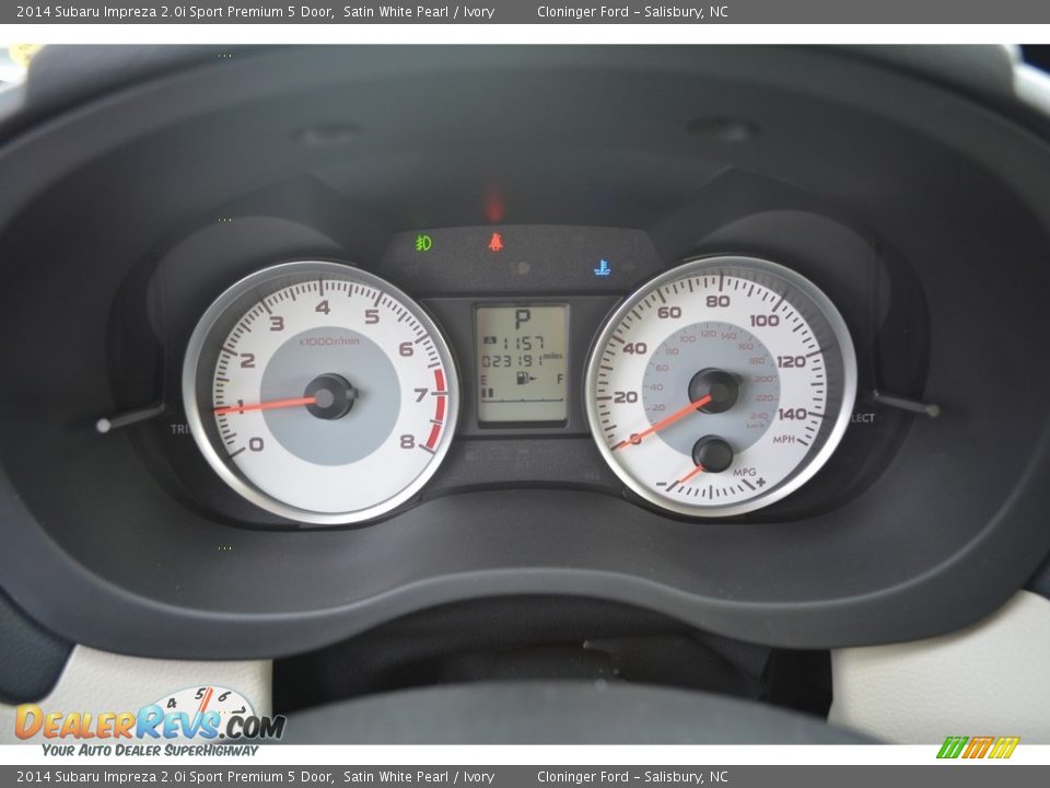 2014 Subaru Impreza 2.0i Sport Premium 5 Door Satin White Pearl / Ivory Photo #20