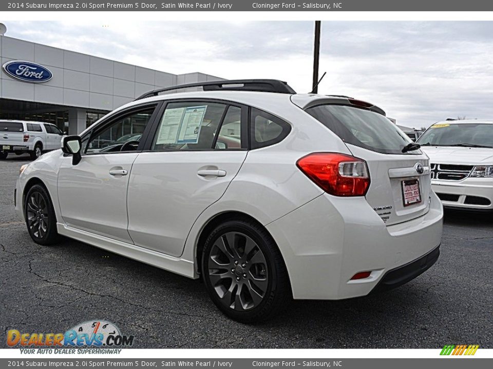 2014 Subaru Impreza 2.0i Sport Premium 5 Door Satin White Pearl / Ivory Photo #25