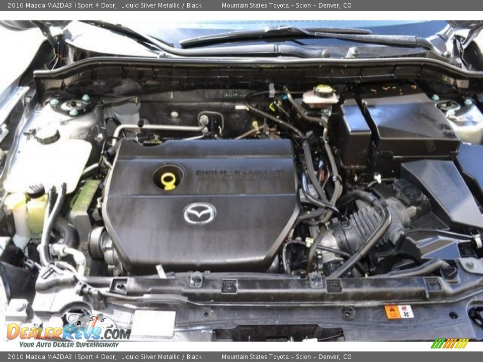 2010 Mazda MAZDA3 i Sport 4 Door Liquid Silver Metallic / Black Photo #27