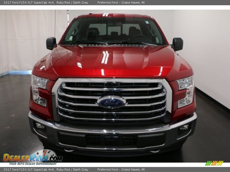 2017 Ford F150 XLT SuperCab 4x4 Ruby Red / Earth Gray Photo #6