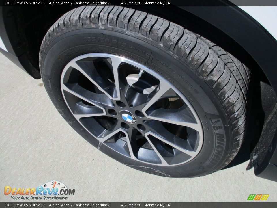 2017 BMW X5 xDrive35i Alpine White / Canberra Beige/Black Photo #3
