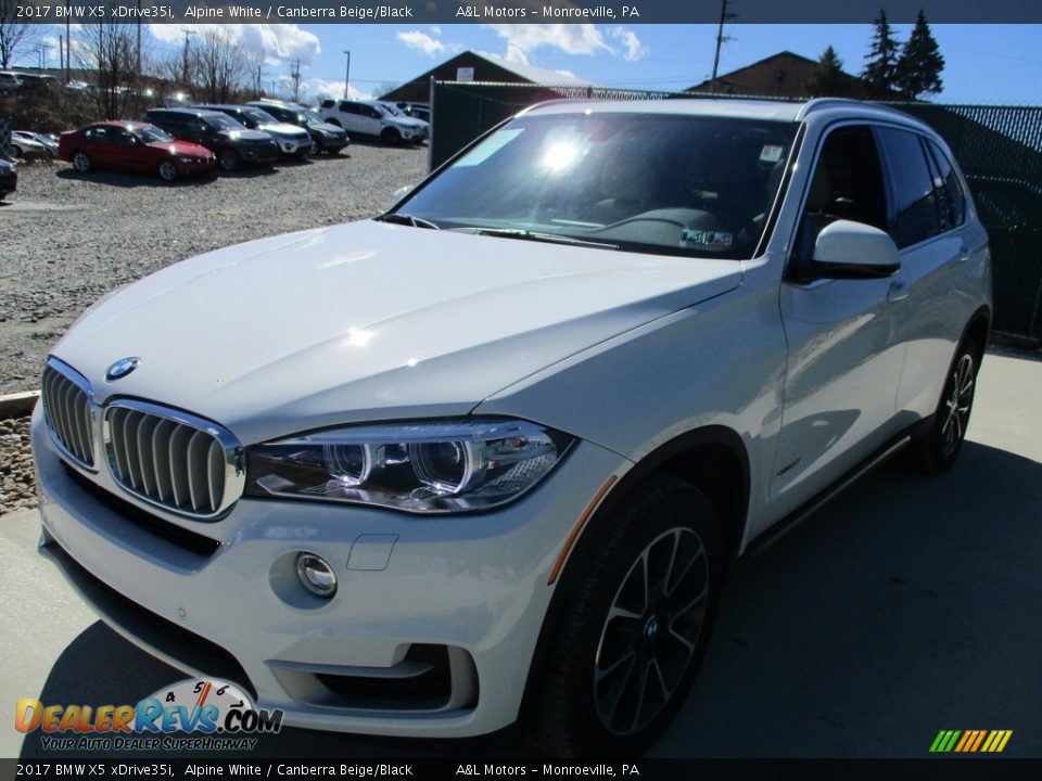 2017 BMW X5 xDrive35i Alpine White / Canberra Beige/Black Photo #7
