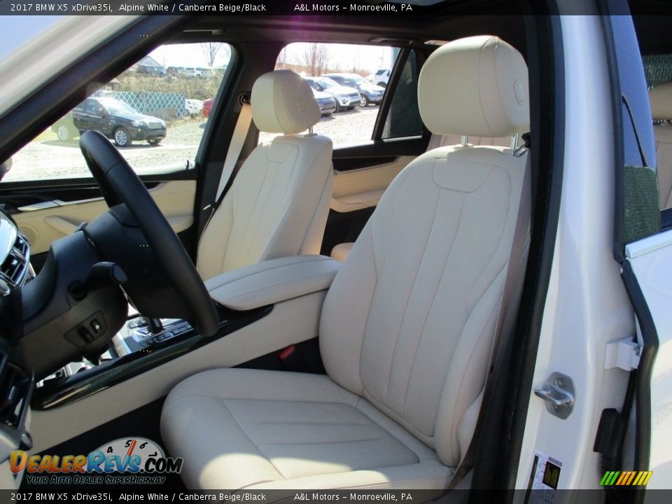 2017 BMW X5 xDrive35i Alpine White / Canberra Beige/Black Photo #11