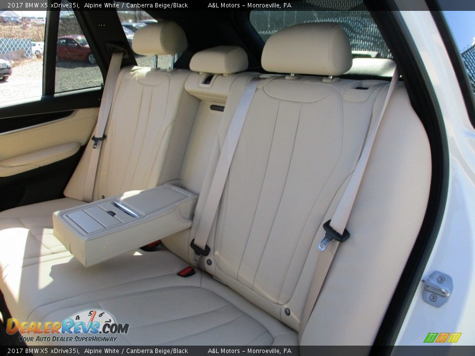 2017 BMW X5 xDrive35i Alpine White / Canberra Beige/Black Photo #12