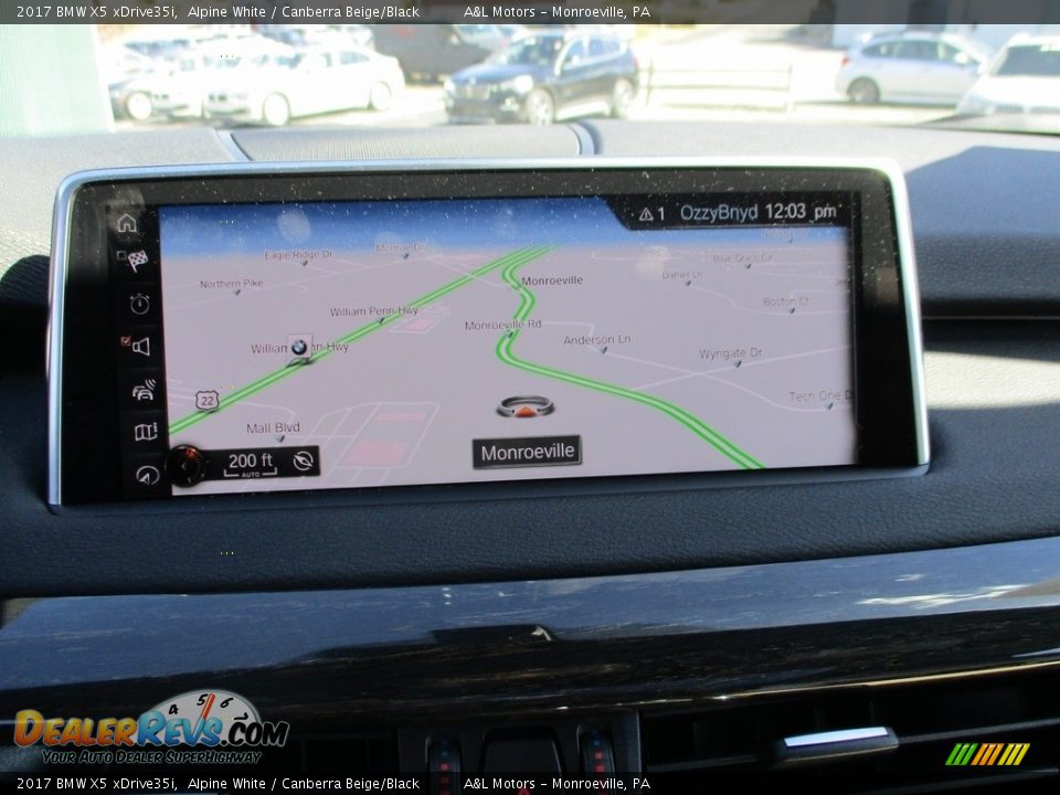 2017 BMW X5 xDrive35i Alpine White / Canberra Beige/Black Photo #14