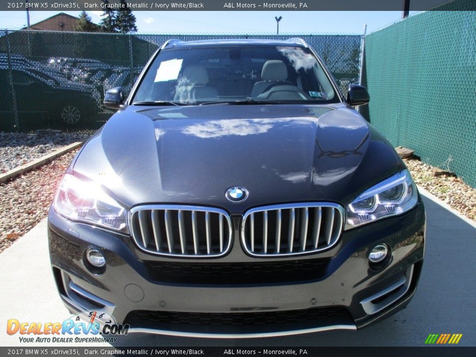 2017 BMW X5 xDrive35i Dark Graphite Metallic / Ivory White/Black Photo #6