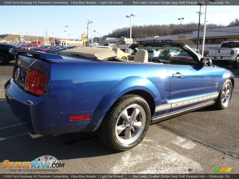 2006 Ford Mustang V6 Premium Convertible Vista Blue Metallic / Light Parchment Photo #5