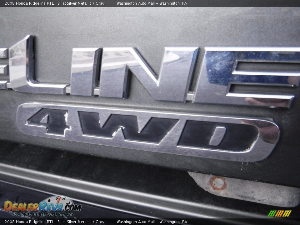 2008 Honda Ridgeline RTL Billet Silver Metallic / Gray Photo #9