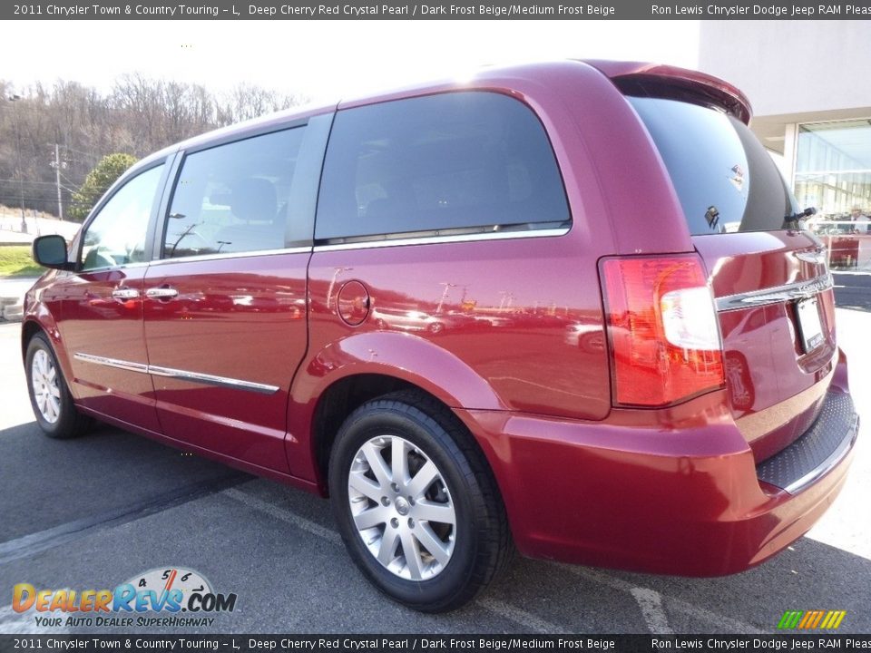 2011 Chrysler Town & Country Touring - L Deep Cherry Red Crystal Pearl / Dark Frost Beige/Medium Frost Beige Photo #2