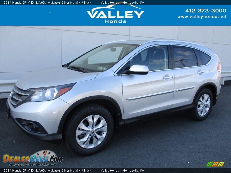 2014 Honda CR-V EX-L AWD Alabaster Silver Metallic / Black Photo #1
