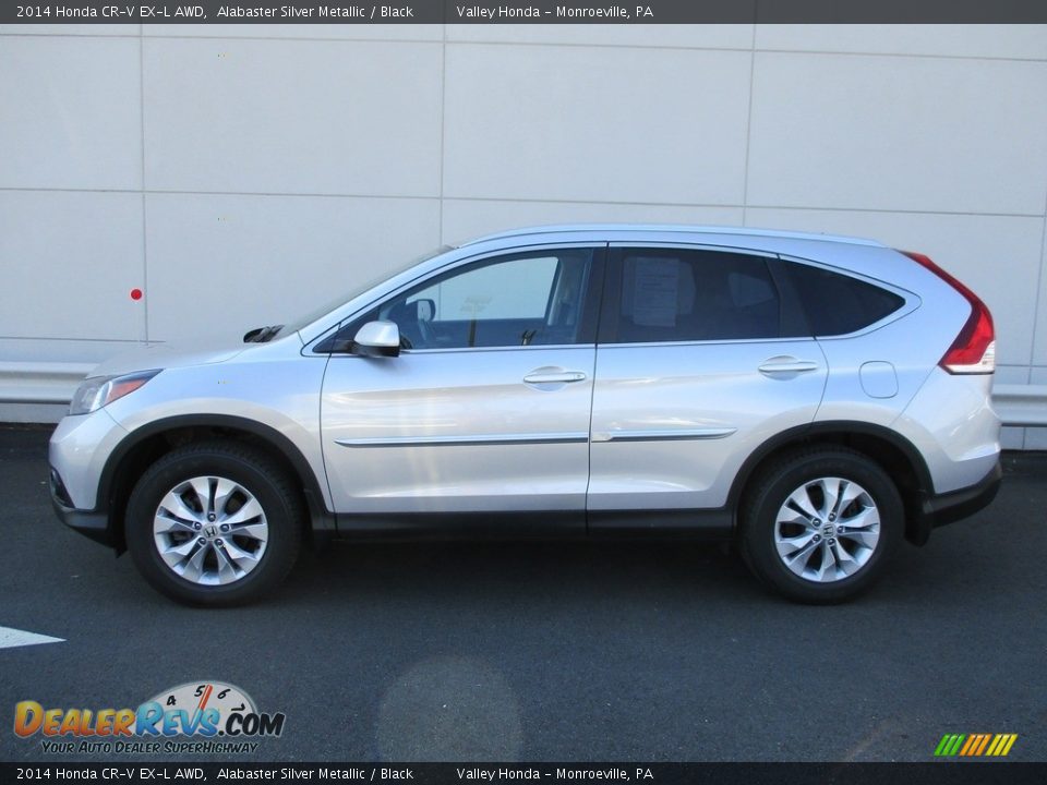 2014 Honda CR-V EX-L AWD Alabaster Silver Metallic / Black Photo #2