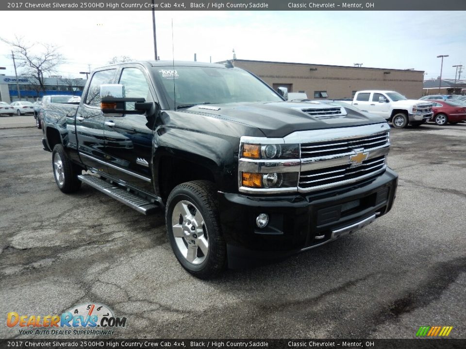 2017 Chevrolet Silverado 2500HD High Country Crew Cab 4x4 Black / High Country Saddle Photo #3
