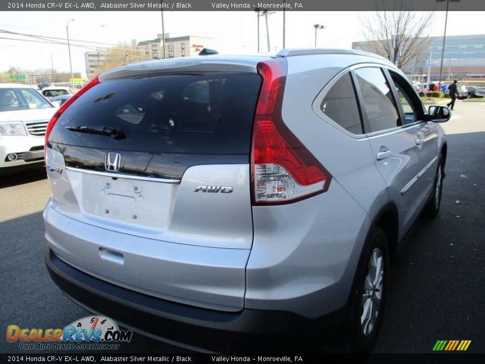 2014 Honda CR-V EX-L AWD Alabaster Silver Metallic / Black Photo #6