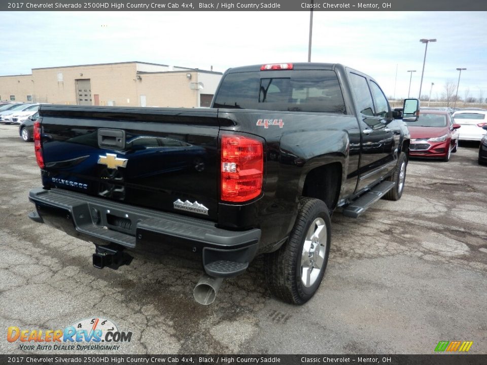 2017 Chevrolet Silverado 2500HD High Country Crew Cab 4x4 Black / High Country Saddle Photo #4
