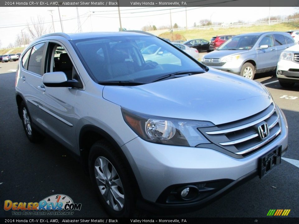 2014 Honda CR-V EX-L AWD Alabaster Silver Metallic / Black Photo #7