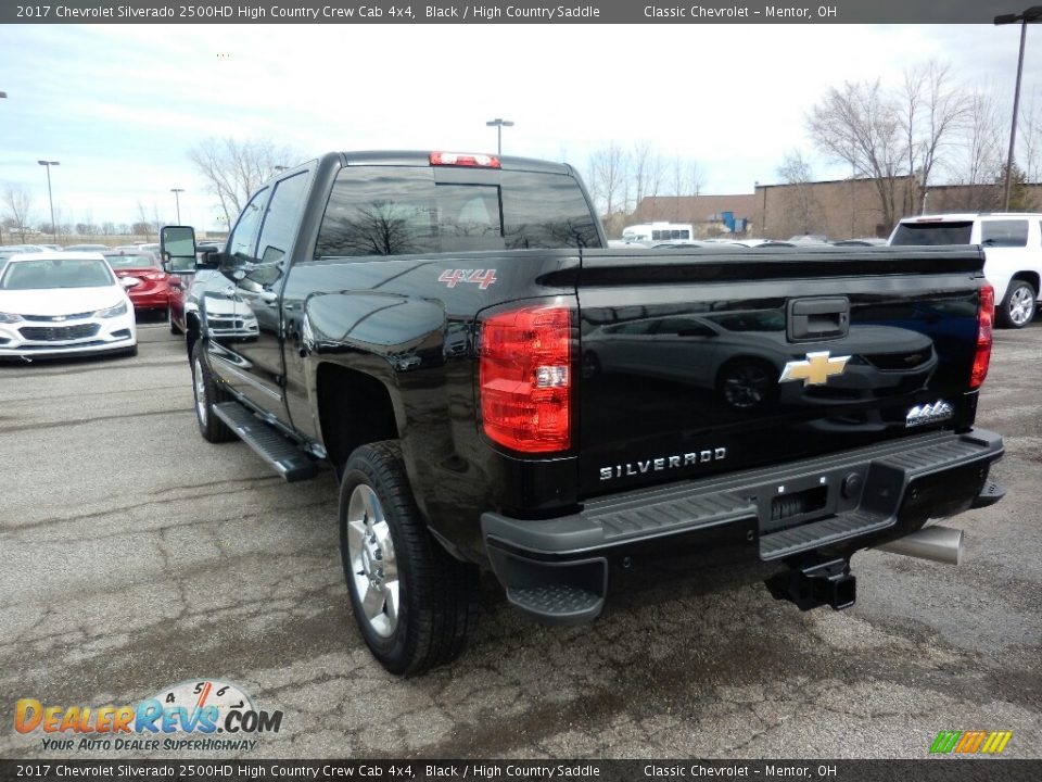 2017 Chevrolet Silverado 2500HD High Country Crew Cab 4x4 Black / High Country Saddle Photo #5
