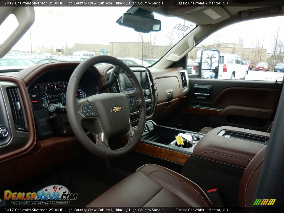 2017 Chevrolet Silverado 2500HD High Country Crew Cab 4x4 Black / High Country Saddle Photo #6