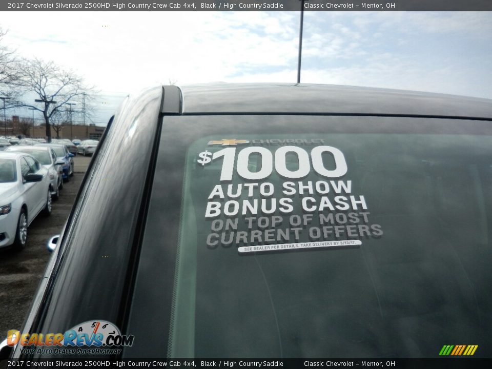 2017 Chevrolet Silverado 2500HD High Country Crew Cab 4x4 Black / High Country Saddle Photo #8