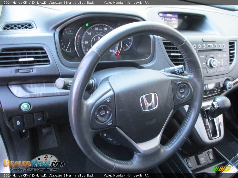 2014 Honda CR-V EX-L AWD Alabaster Silver Metallic / Black Photo #14