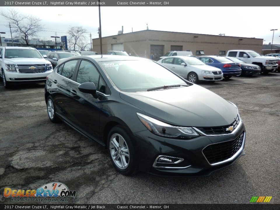 2017 Chevrolet Cruze LT Nightfall Gray Metallic / Jet Black Photo #3