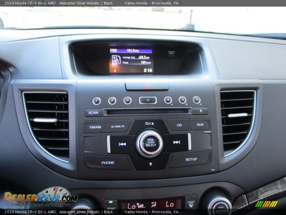 2014 Honda CR-V EX-L AWD Alabaster Silver Metallic / Black Photo #16