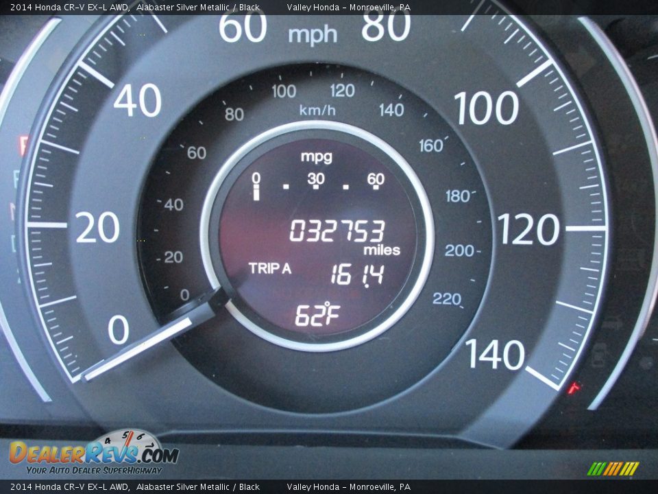 2014 Honda CR-V EX-L AWD Alabaster Silver Metallic / Black Photo #20