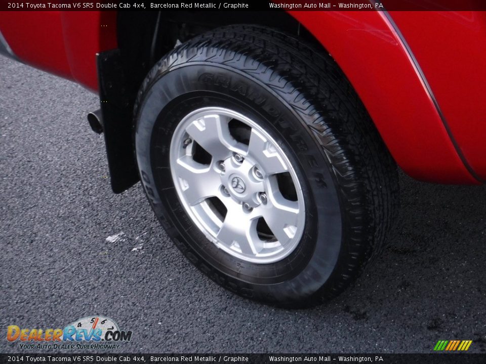 2014 Toyota Tacoma V6 SR5 Double Cab 4x4 Barcelona Red Metallic / Graphite Photo #4