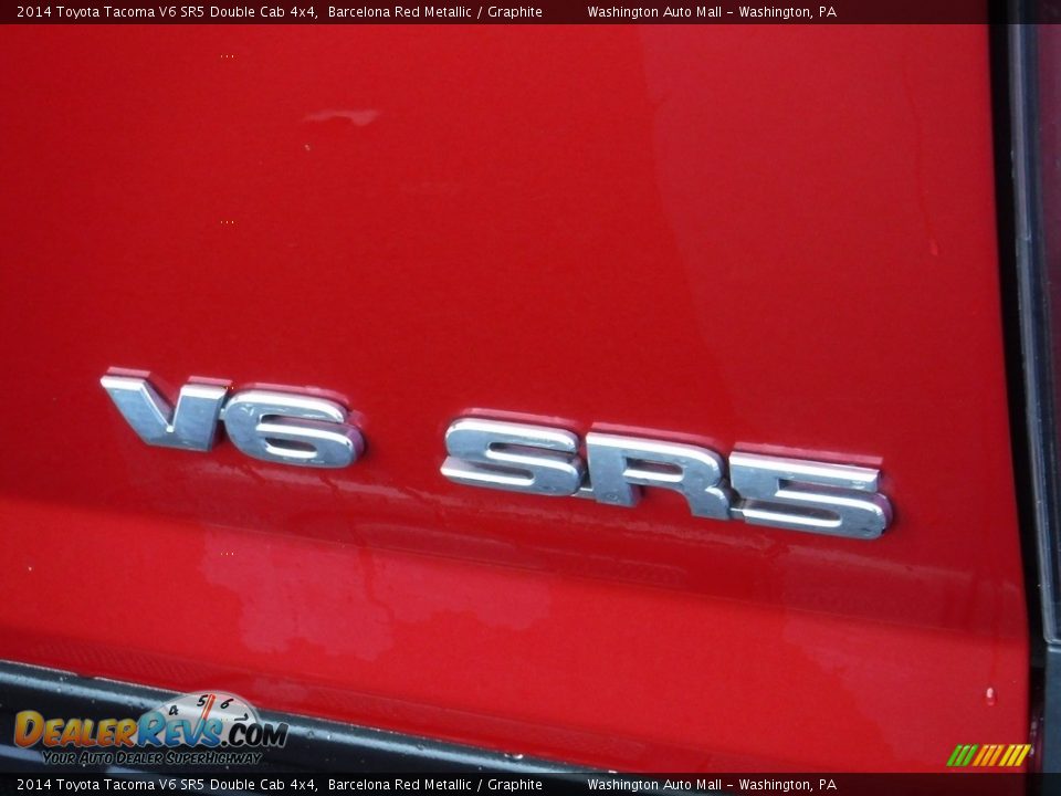 2014 Toyota Tacoma V6 SR5 Double Cab 4x4 Barcelona Red Metallic / Graphite Photo #10
