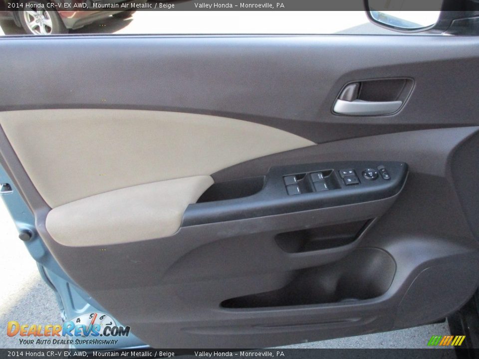 2014 Honda CR-V EX AWD Mountain Air Metallic / Beige Photo #10