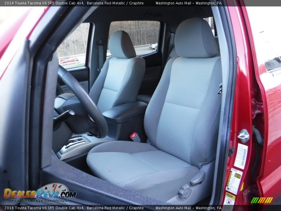 2014 Toyota Tacoma V6 SR5 Double Cab 4x4 Barcelona Red Metallic / Graphite Photo #13