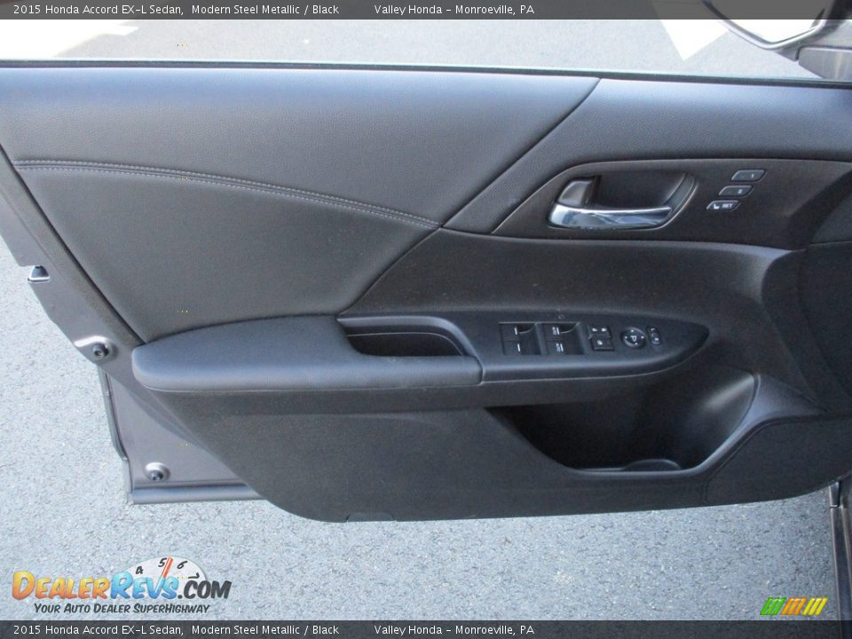 2015 Honda Accord EX-L Sedan Modern Steel Metallic / Black Photo #10