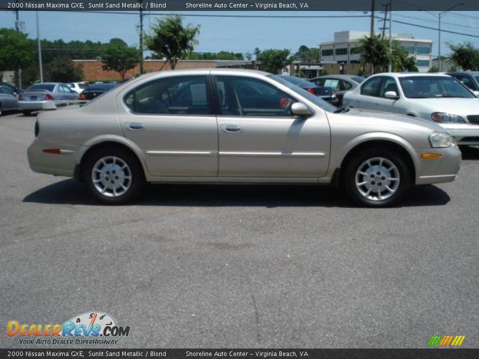 2000 Nissan Maxima GXE Sunlit Sand Metallic / Blond Photo #6
