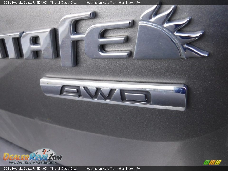 2011 Hyundai Santa Fe SE AWD Mineral Gray / Gray Photo #9