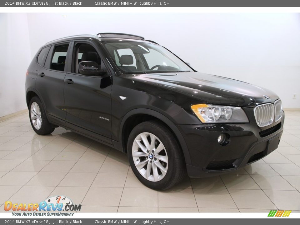 2014 BMW X3 xDrive28i Jet Black / Black Photo #1