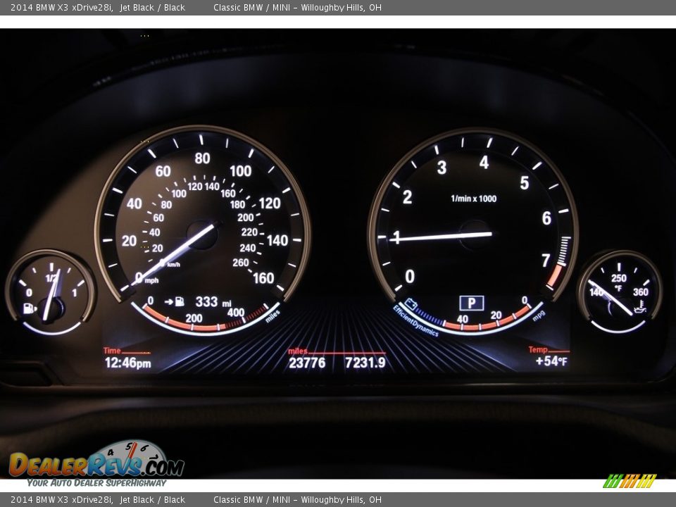 2014 BMW X3 xDrive28i Jet Black / Black Photo #9