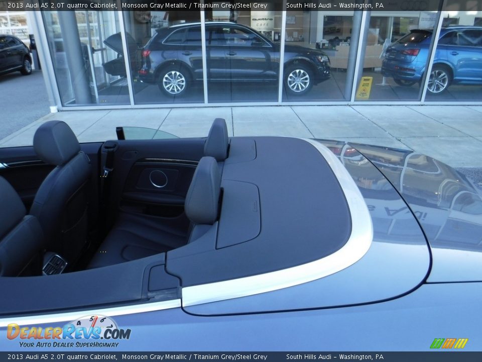 2013 Audi A5 2.0T quattro Cabriolet Monsoon Gray Metallic / Titanium Grey/Steel Grey Photo #3
