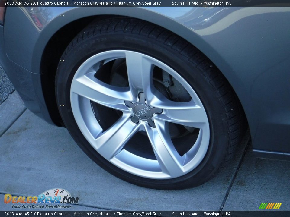 2013 Audi A5 2.0T quattro Cabriolet Monsoon Gray Metallic / Titanium Grey/Steel Grey Photo #7