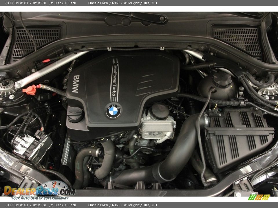 2014 BMW X3 xDrive28i Jet Black / Black Photo #20