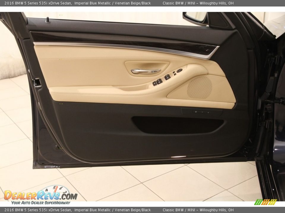 2016 BMW 5 Series 535i xDrive Sedan Imperial Blue Metallic / Venetian Beige/Black Photo #4