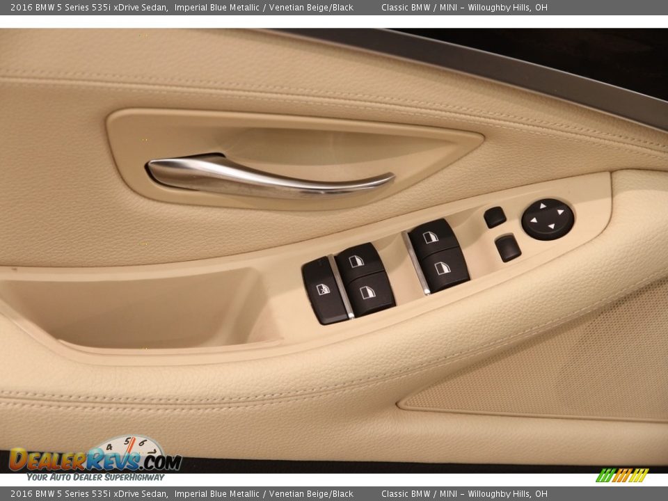 2016 BMW 5 Series 535i xDrive Sedan Imperial Blue Metallic / Venetian Beige/Black Photo #5